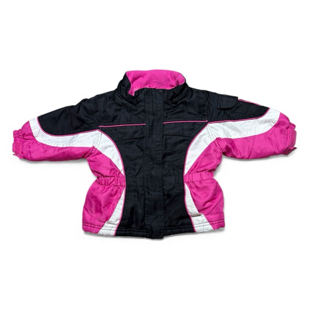 Faded Glory | Baby Girl Pink and Black Jacket | 12M